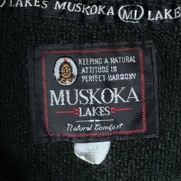 Vintage Muskoka Lakes Plush Pullover Popover Quarter Zip Green Teddy XXL - Picture 5 of 9